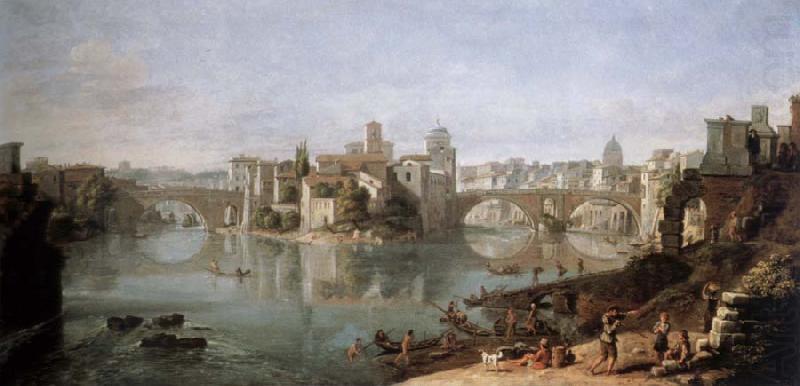 the lsland in the tiber, Gaspar Van Wittel